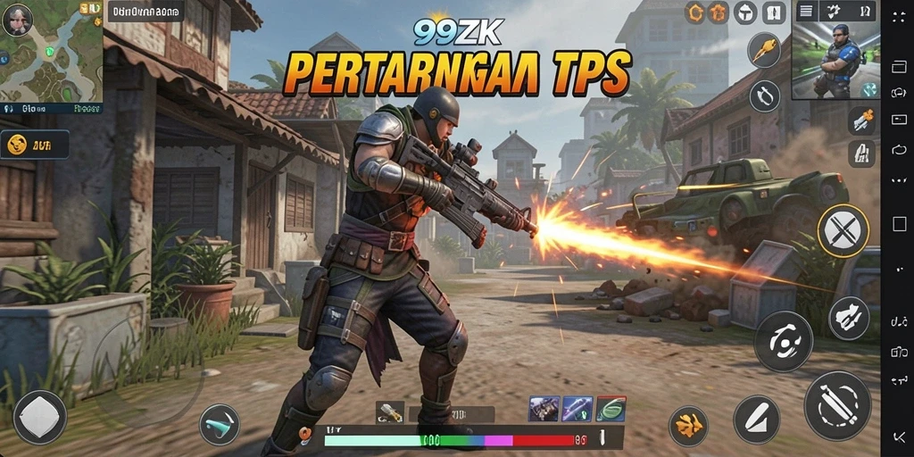 Tampilan gameplay TPS yang seru dan mendebarkan.