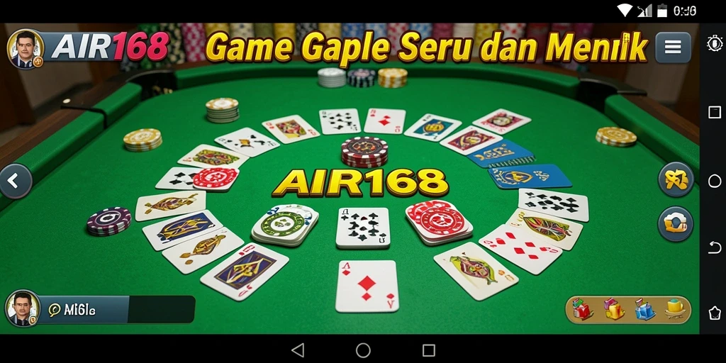 Tampilan gameplay Gaple yang menarik dan interaktif di AIR168.