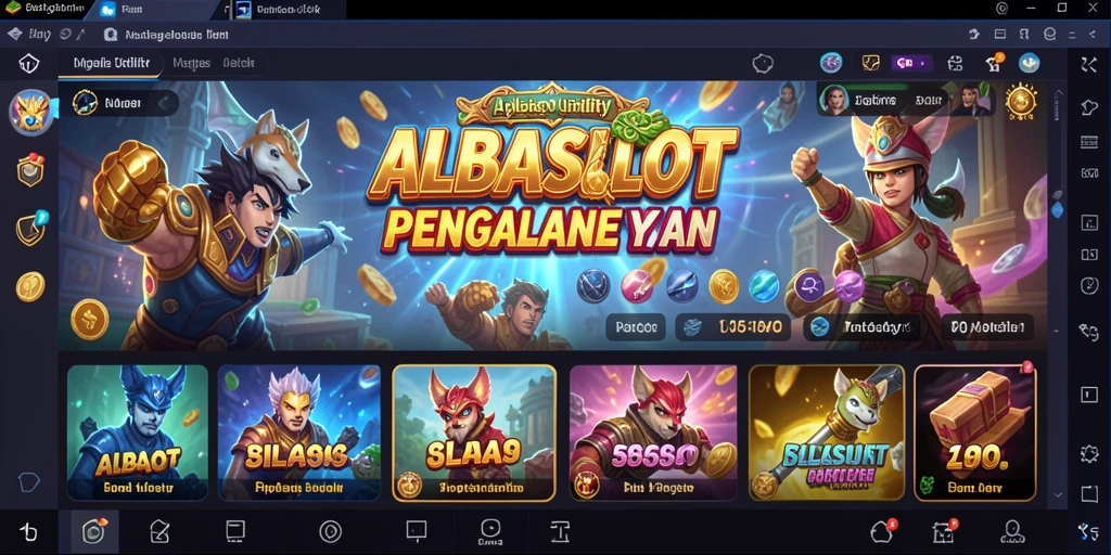 Tampilan antarmuka aplikasi ALBASLOT yang sederhana dan fungsional.