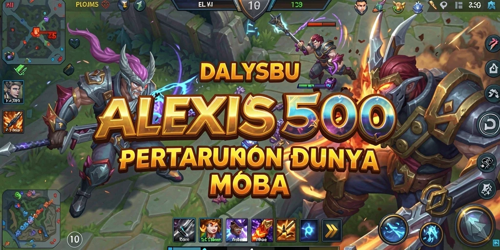 Screenshot gameplay ALEXIS500 menampilkan aksi seru dalam pertempuran tim.