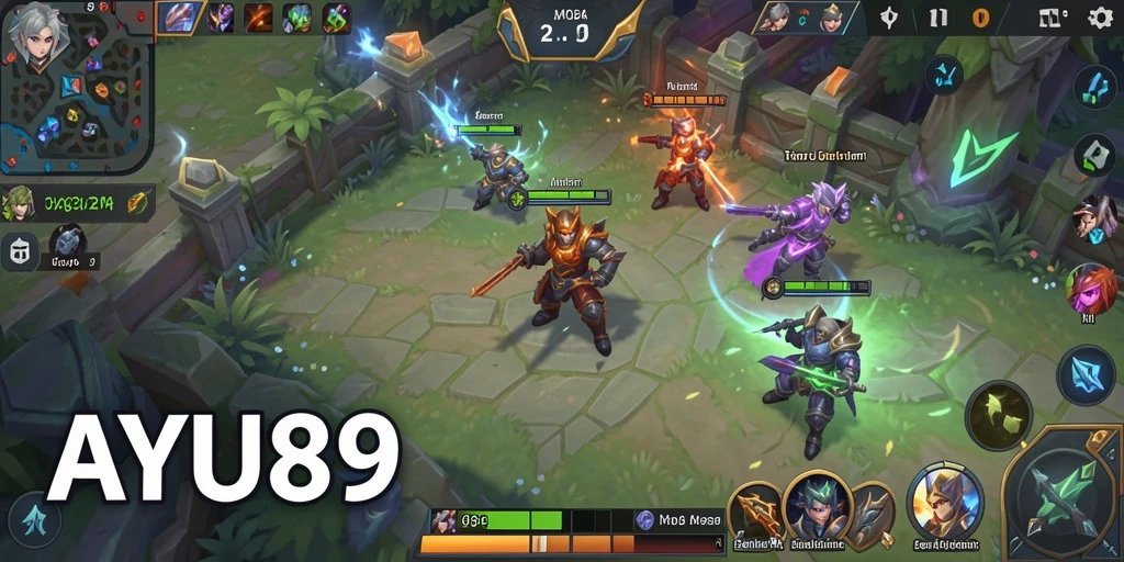 Tampilan gameplay AYU89 yang menegangkan dan penuh aksi.