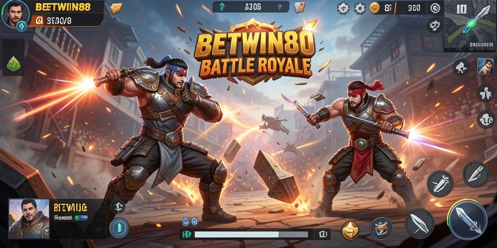 Gameplay seru di BETWIN88 dengan aksi Battle Royale yang mendebarkan.