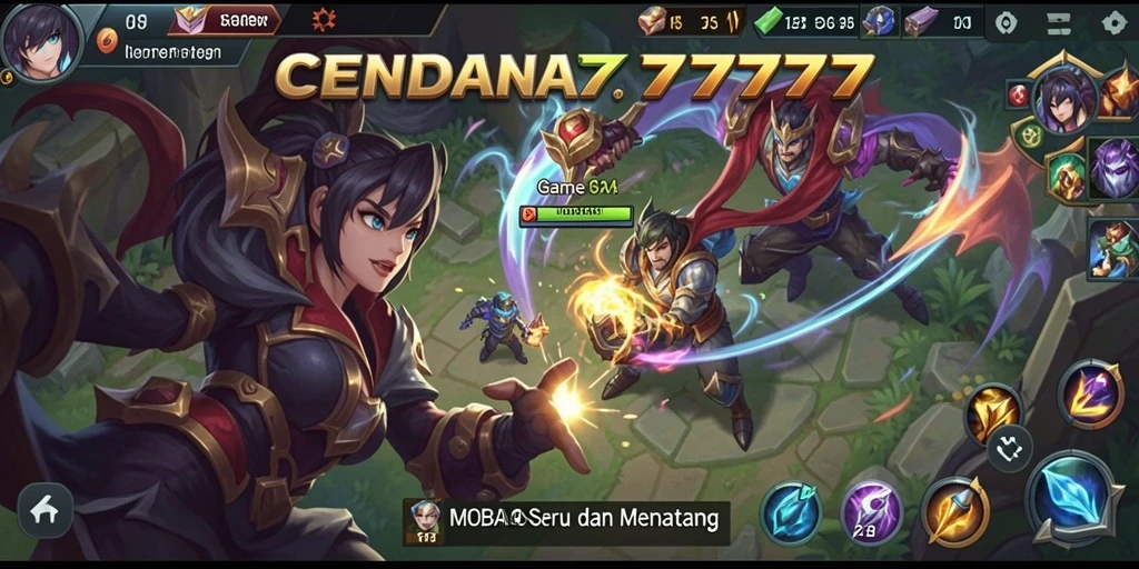 Tampilan gameplay CENDANA777 yang penuh aksi dan strategi.