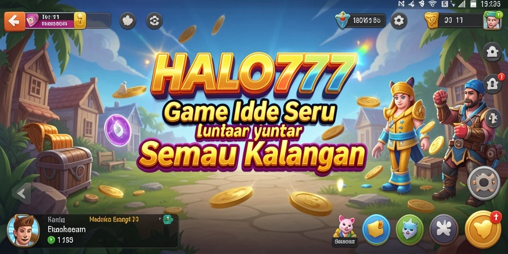 Screenshot HALO777 menampilkan gameplay Idle yang menarik dan memukau.