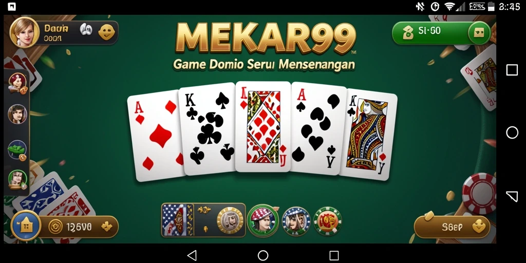 Tampilan gameplay seru di MEKAR99 dengan pemain aktif.