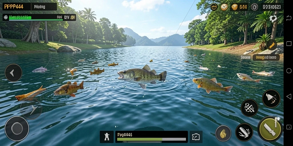 Tangkapan ikan yang menakjubkan dalam gameplay PP444.
