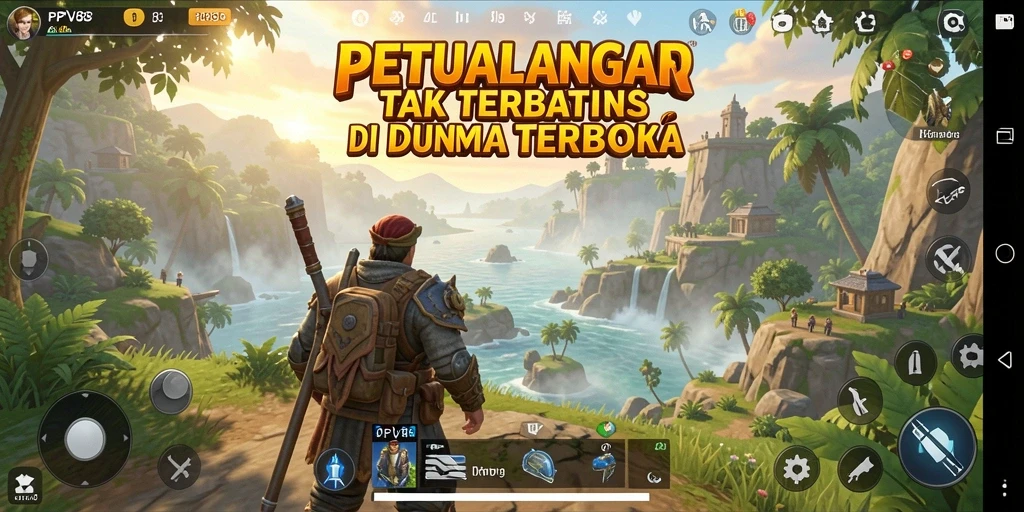 Tangkapan layar gameplay PPV88 yang menampilkan eksplorasi dunia terbuka.