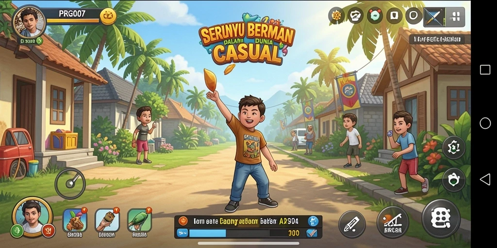 Tampilan gameplay menarik dan menyenangkan dari PRG007.
