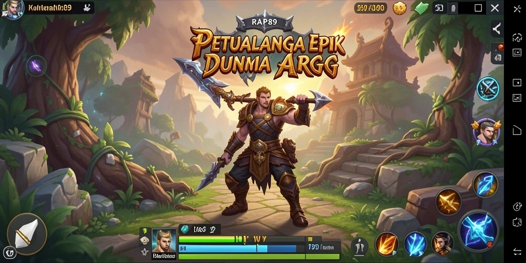Tampilan menarik dalam pertempuran ARPG yang menegangkan.