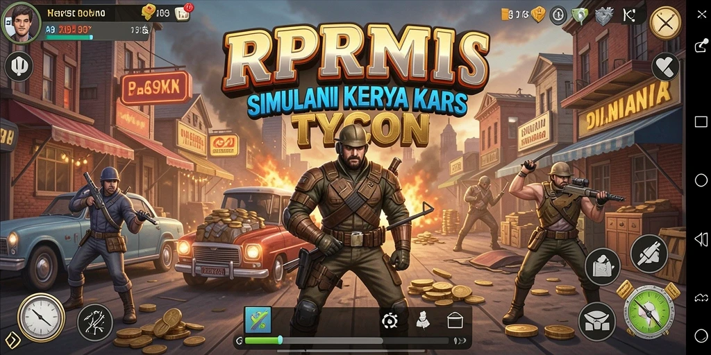 Screenshots RPRR menunjukkan gameplay simulasi bisnis yang mengasyikkan.