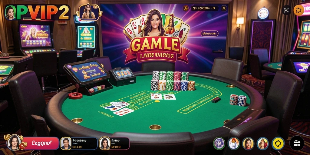 Gameplay RPVIP2 yang menarik dengan dealer langsung dan pengalaman kasino nyata.