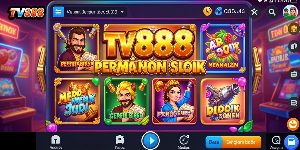 Tampilan gameplay TV888 yang menarik dan menyenangkan.