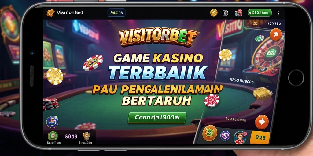 Screenshot VISITORBET menampilkan gameplay Kasino yang seru dan interaktif.