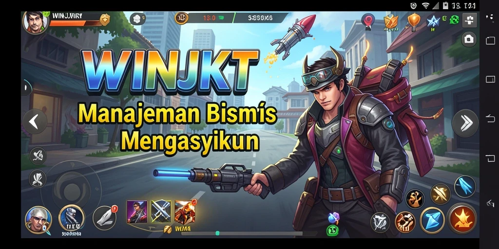 Screenshot gameplay menunjukkan dinamika manajemen bisnis yang menarik.
